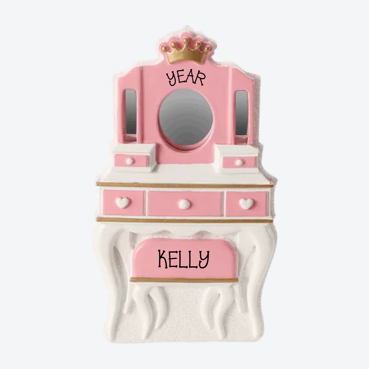 Vanity Personalized Christmas Ornament