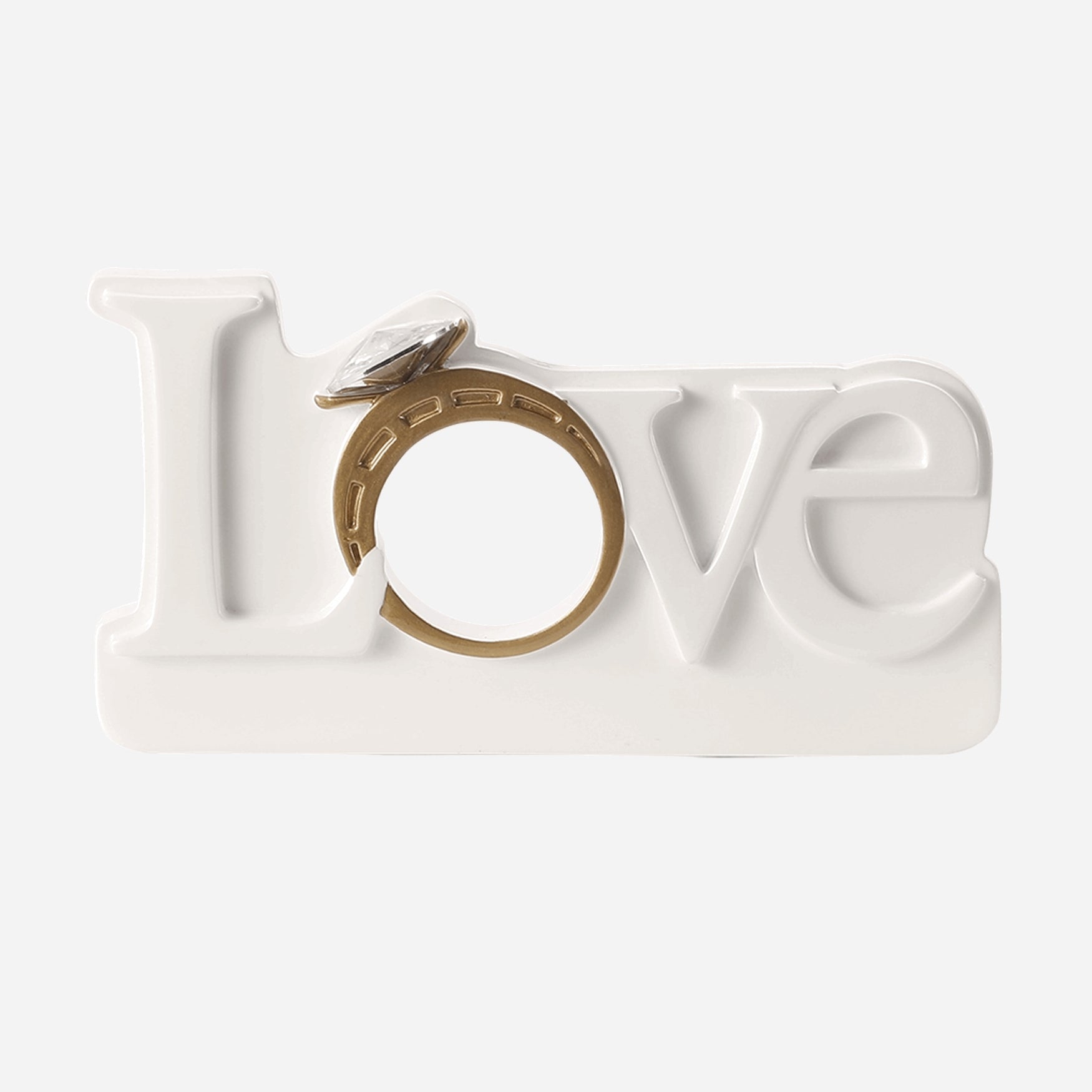 Love with Ring Personalized Christmas Ornament
