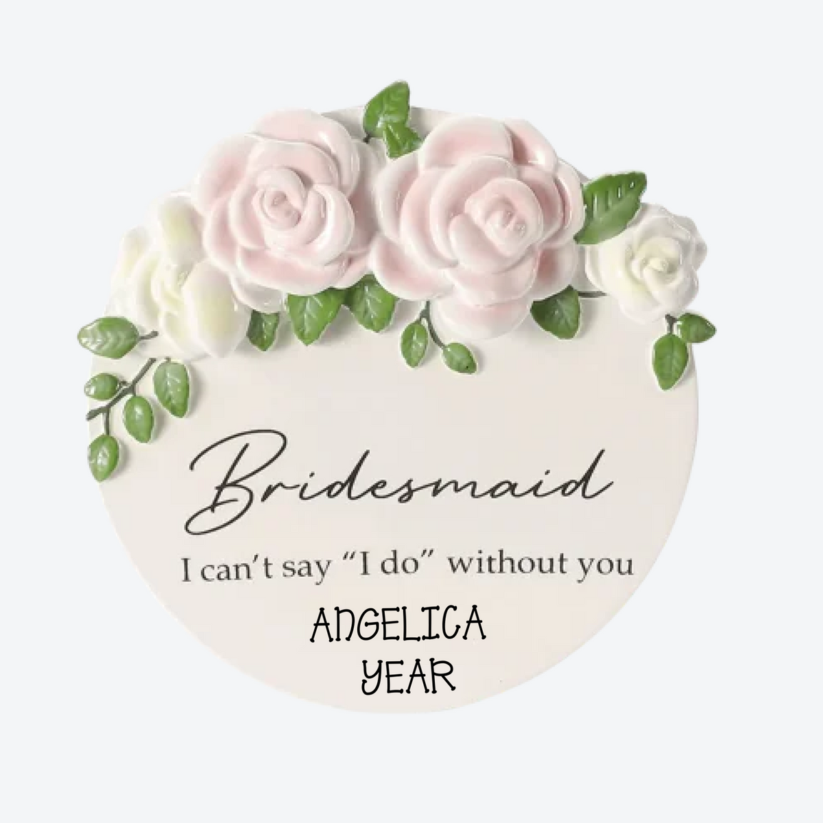 Bridesmaid Personalized Christmas Ornament