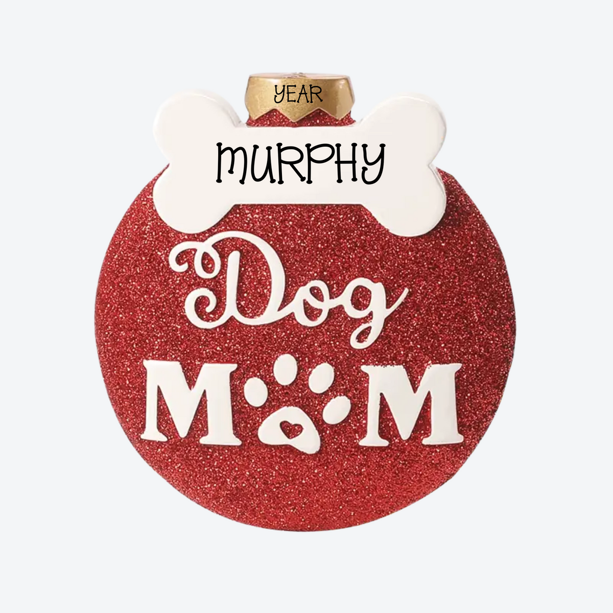 Dog Mom Personalized Christmas Ornament