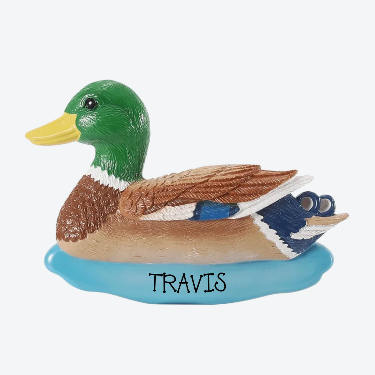 Mallard Duck Personalized Christmas Ornament
