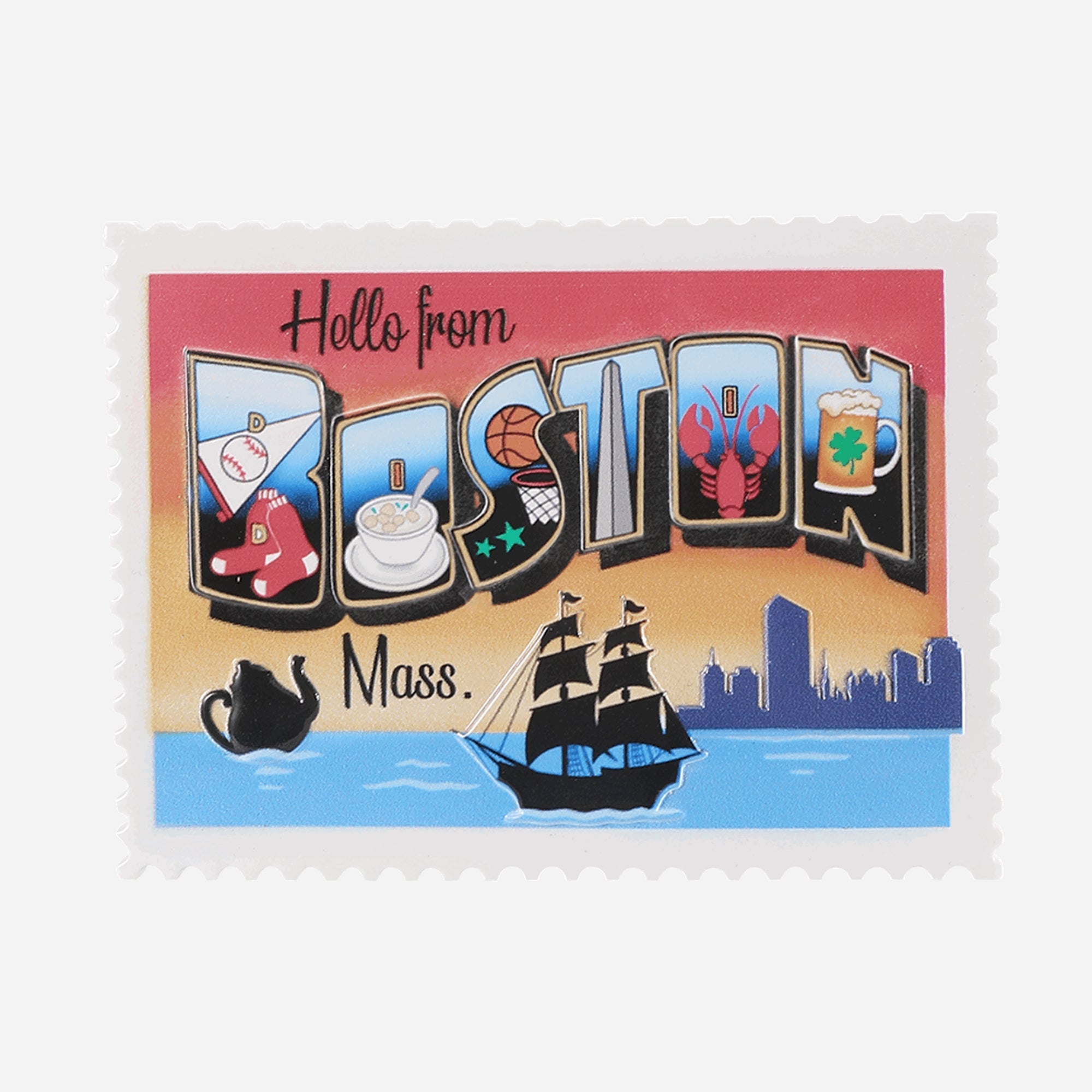 Boston Personalized Christmas Ornament
