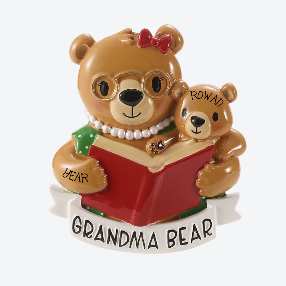 Grandma Bear Personalized Christmas Ornament