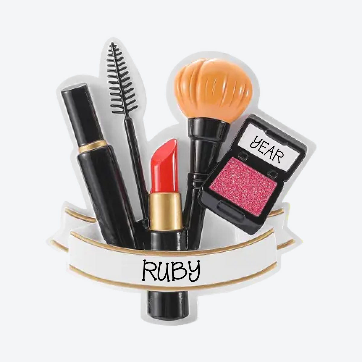 Makeup Artist Kit Personalized Christmas Ornament