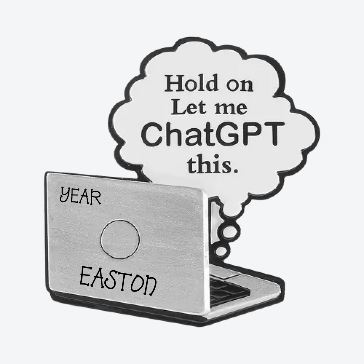 Lap Top Computer Chat GPT Ornament Personalized Christmas Ornament