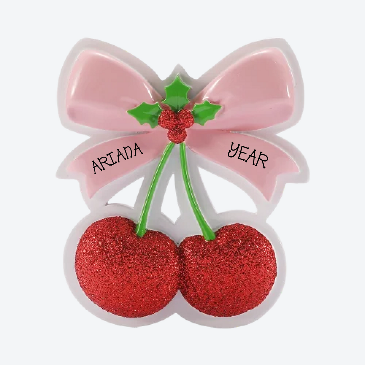 Coquette Christmas Personalized Christmas Ornament