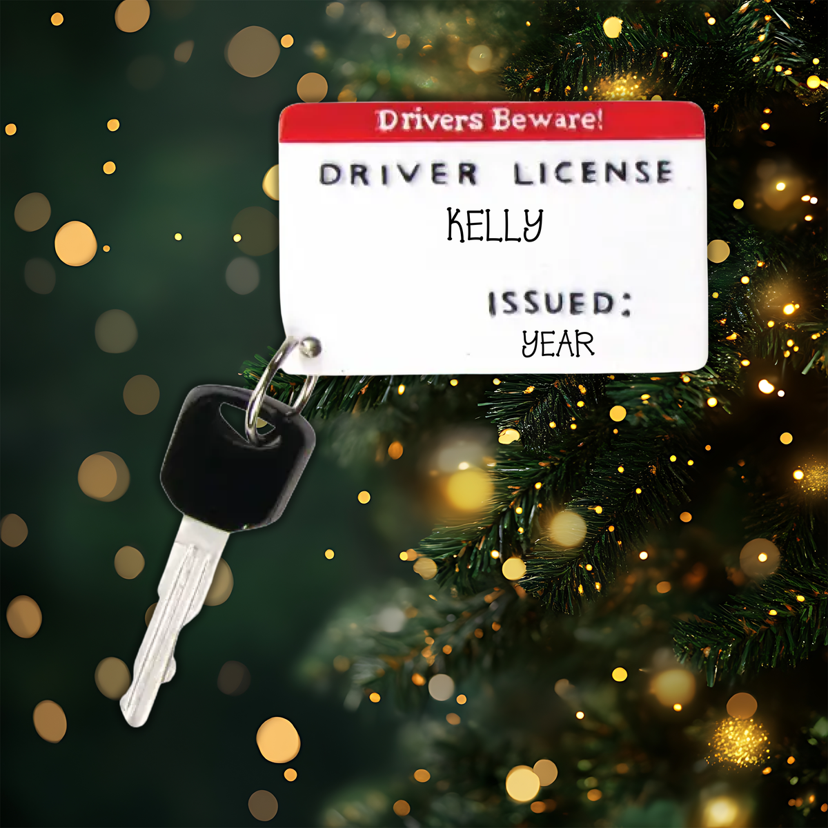 Driver's License Personalized Christmas Ornament