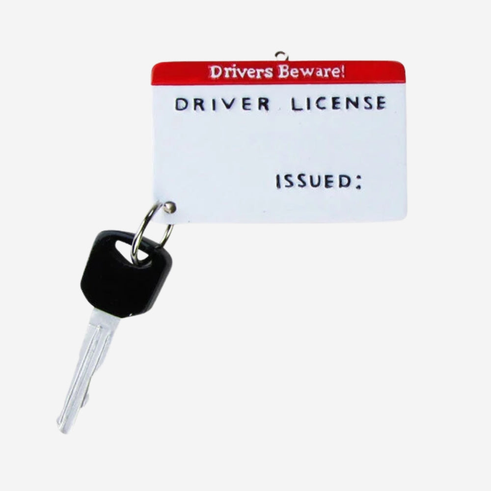 Driver's License Personalized Christmas Ornament