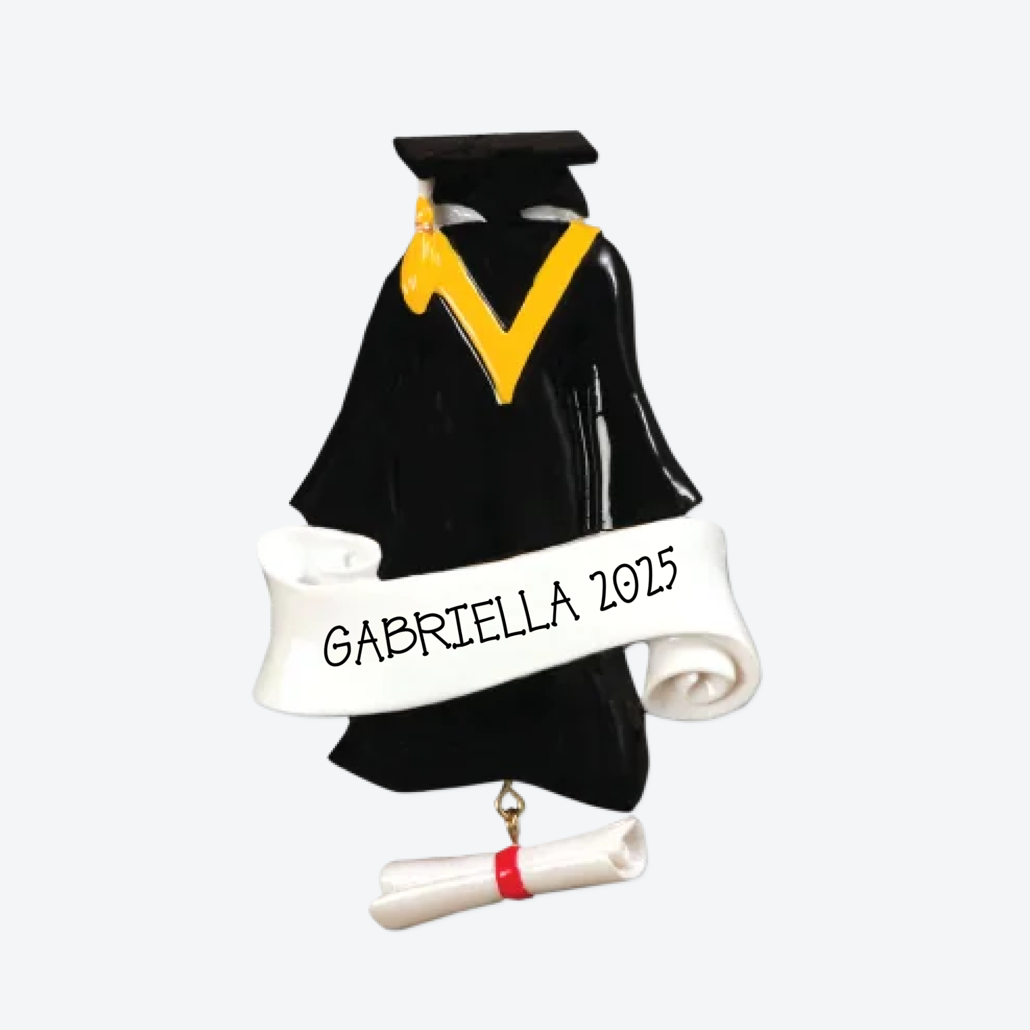 Grad Gown Personalized Christmas Ornament