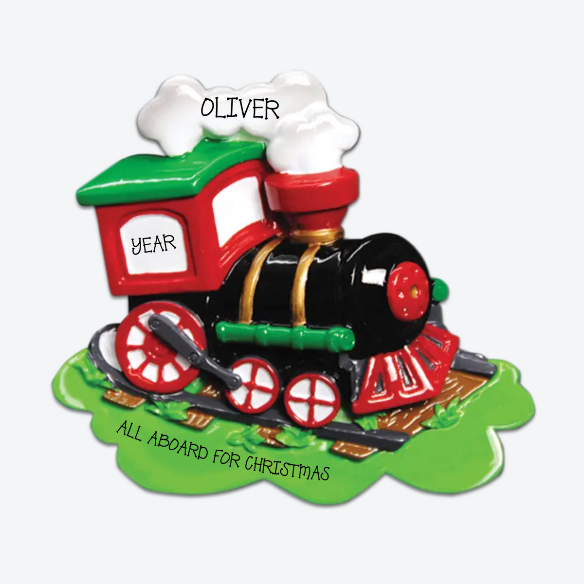 Choo Choo Train Personalized Christmas Ornament