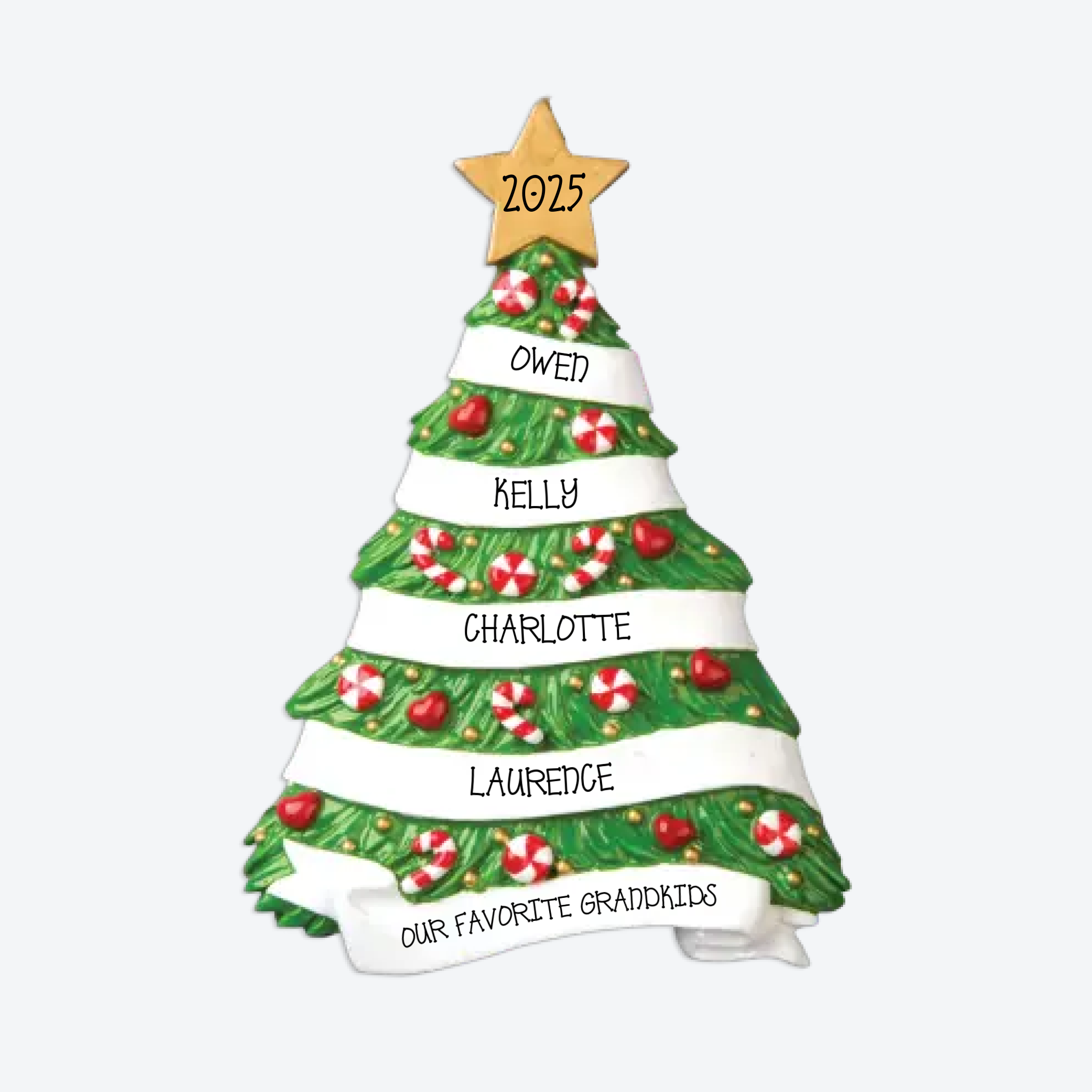 Grandparent Tree Personalized Christmas Ornament