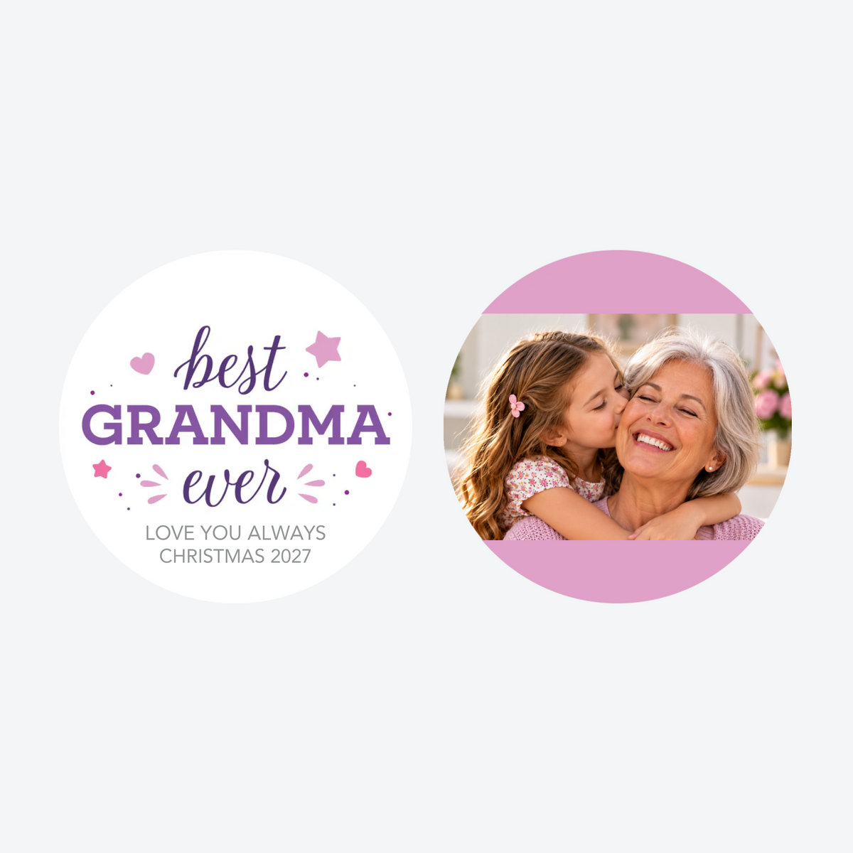 Personalized Grandkids Greatest Blessing Photo Christmas Ornament