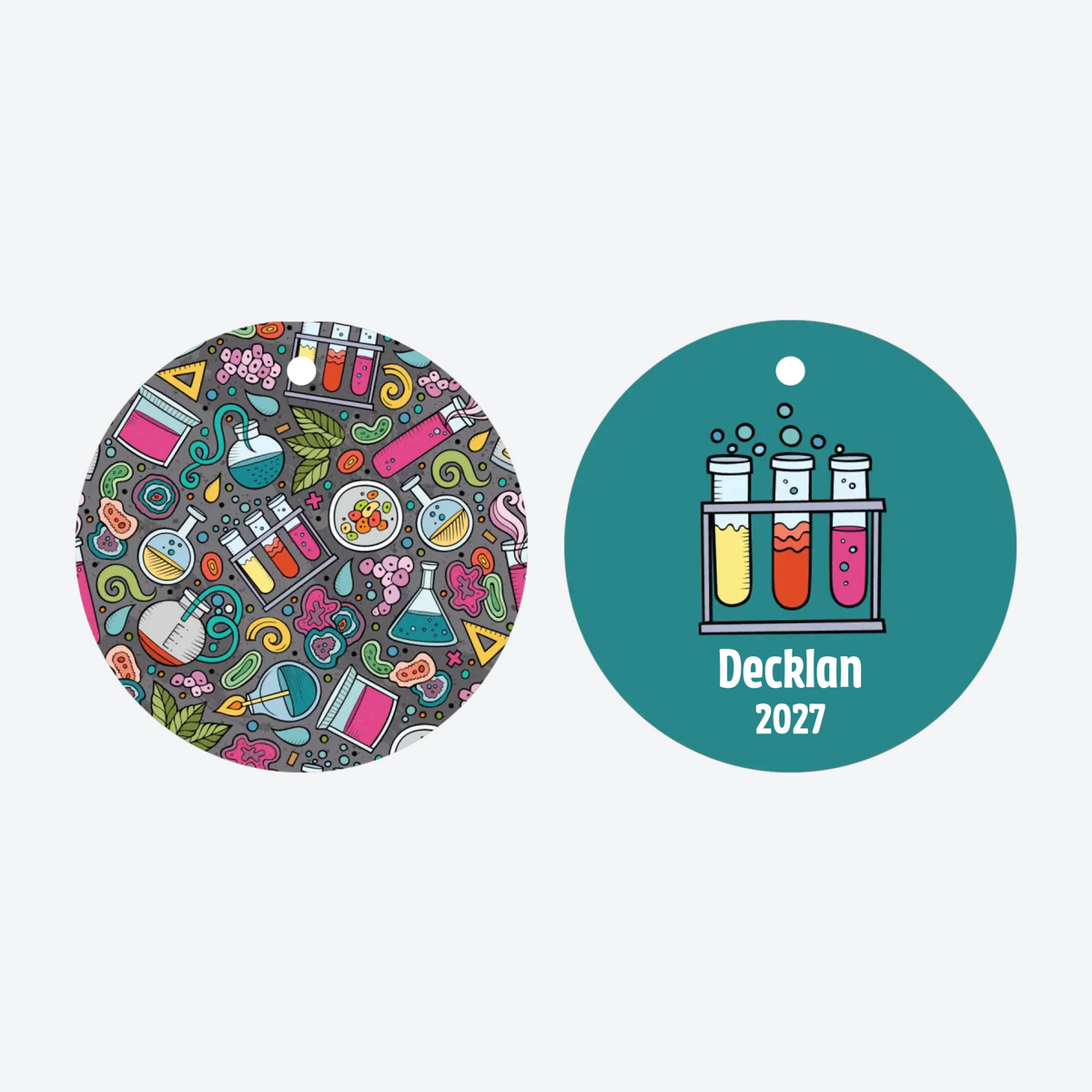 Personalized Science Christmas Ornament