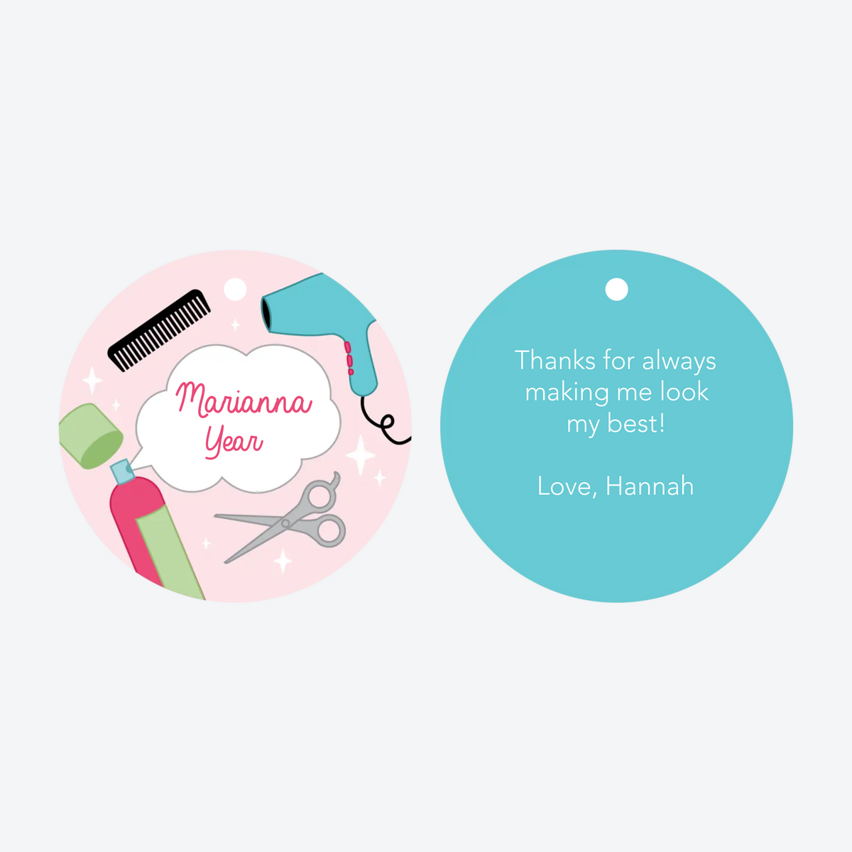Personalized Hairstylist Christmas Ornament