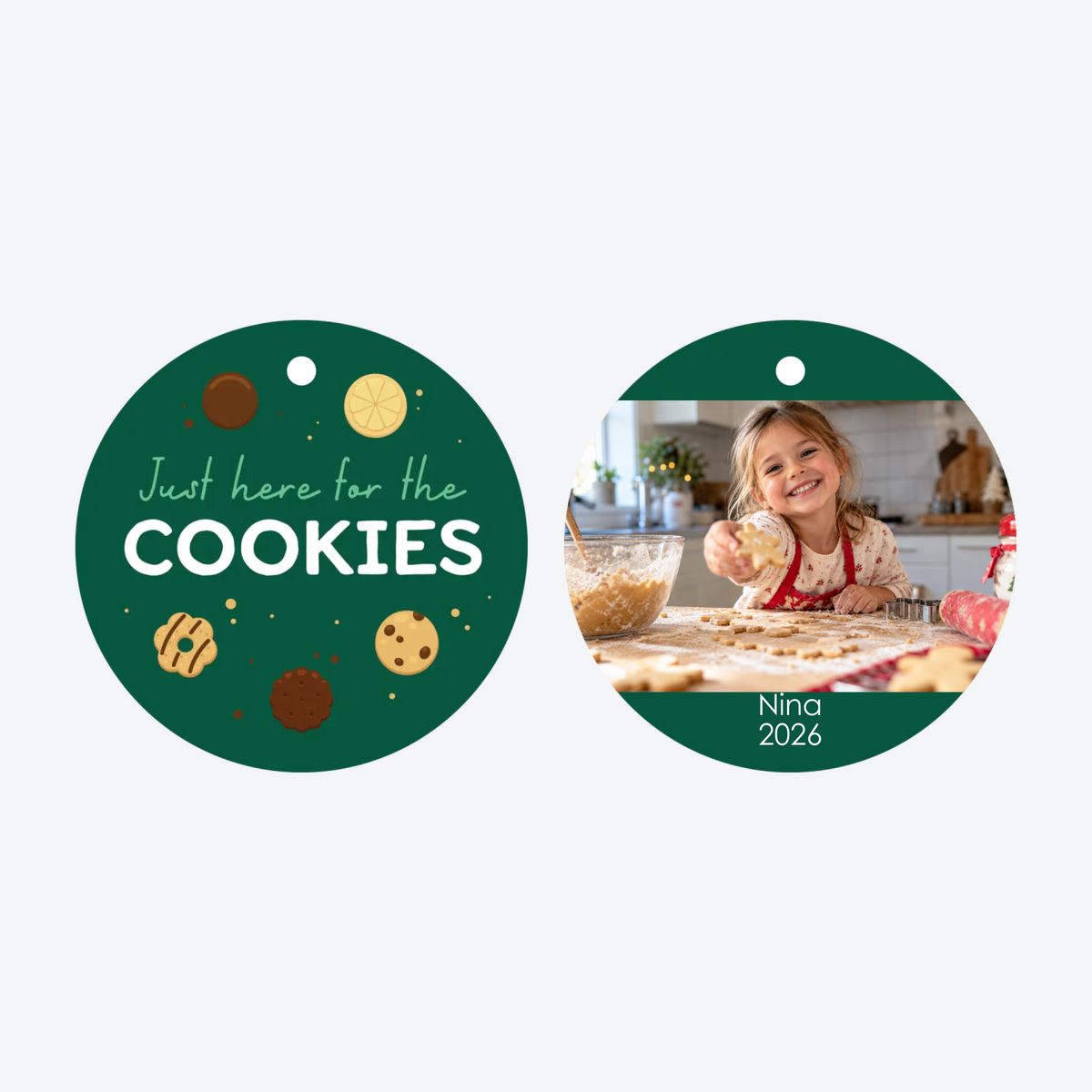 Personalized Girl Scout Cookies Photo Christmas Ornament