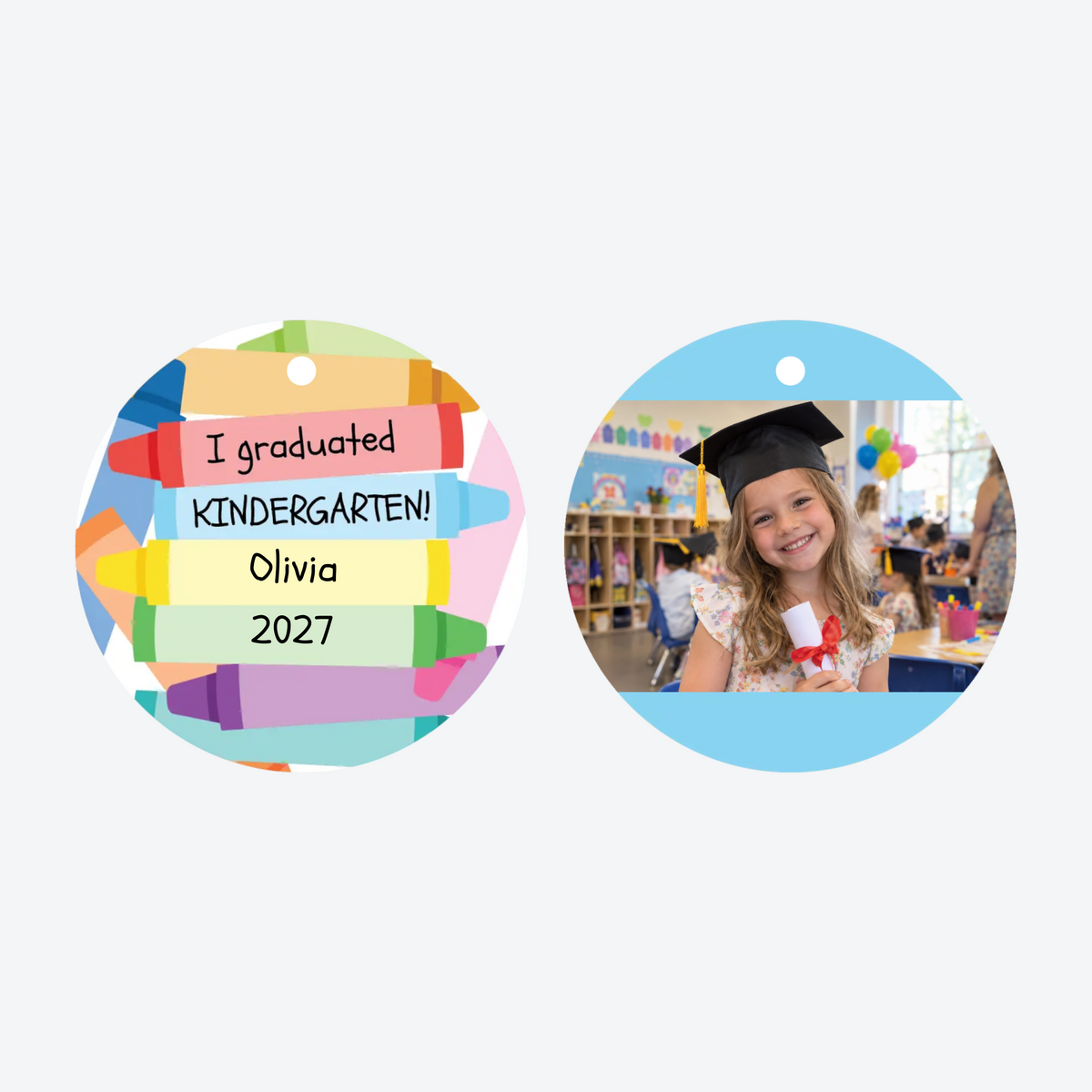 Personalized Kindergarten Graduation Photo Christmas Ornament