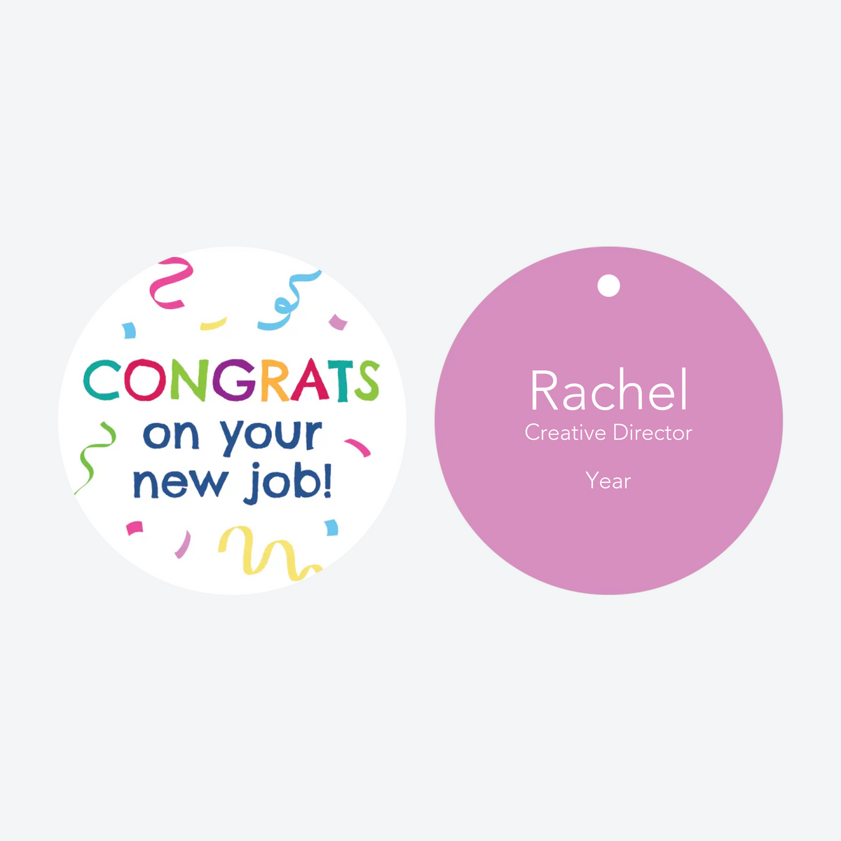 Personalized New Job Christmas Ornament