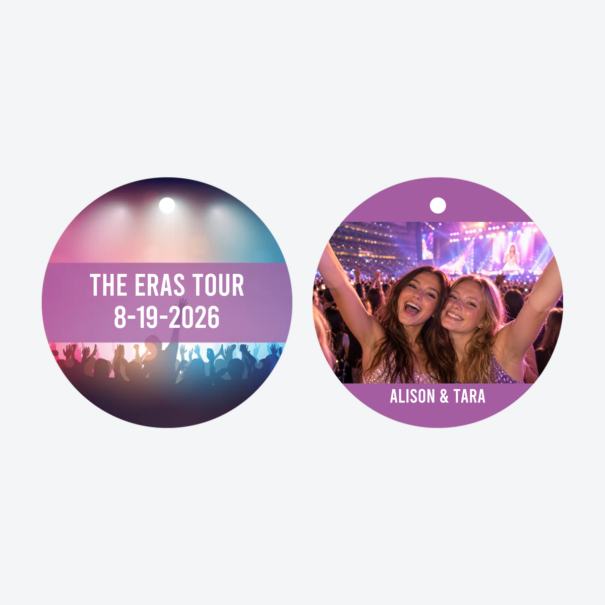 Personalized Concert Photo Christmas Ornament