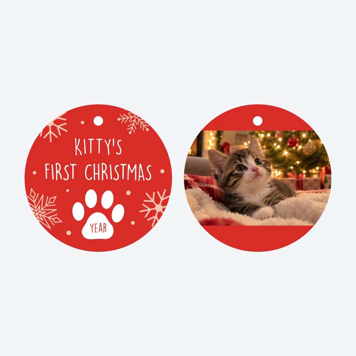 Personalized Pet's First Christmas Ornament