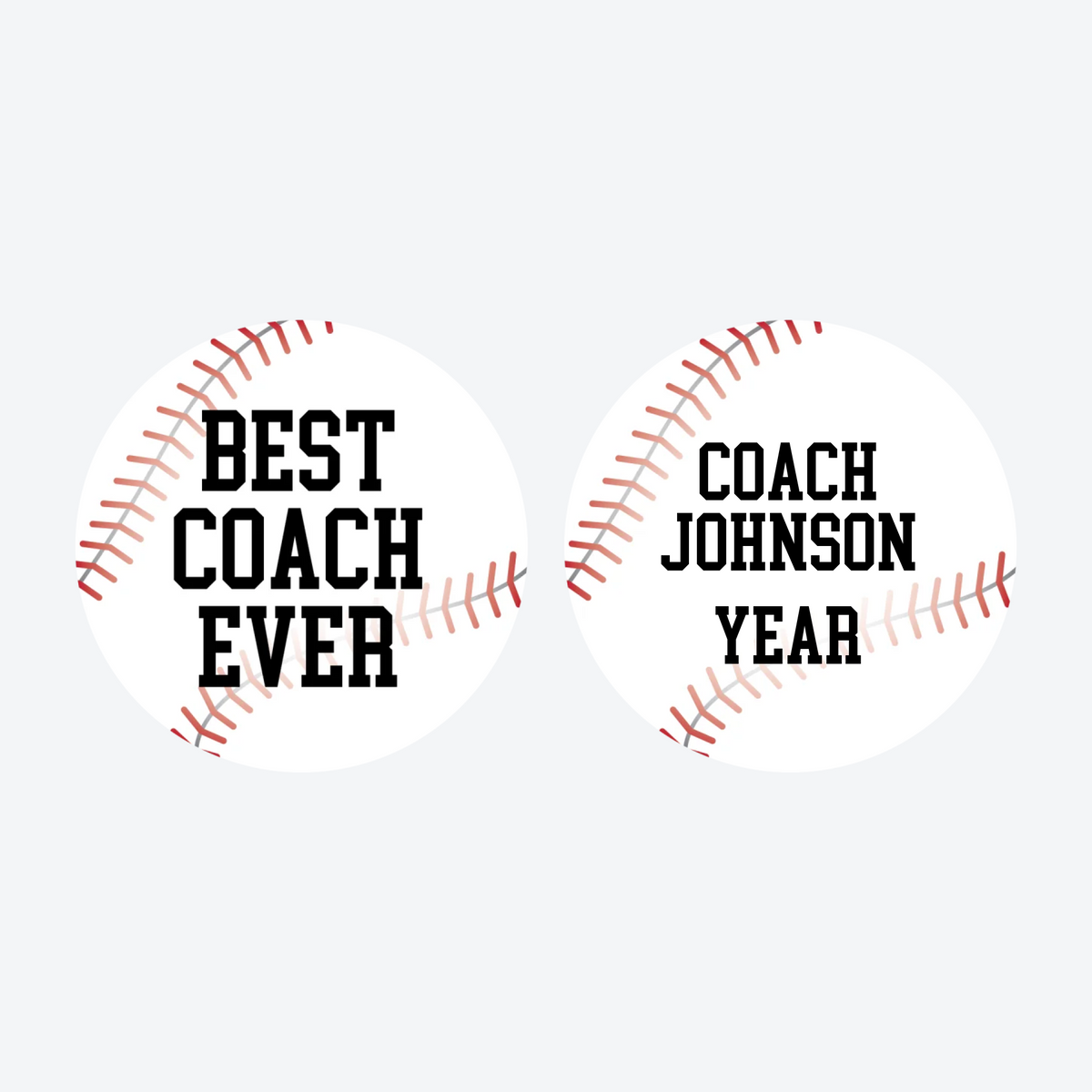 Personalized Best Baseball Coach Christmas Ornament