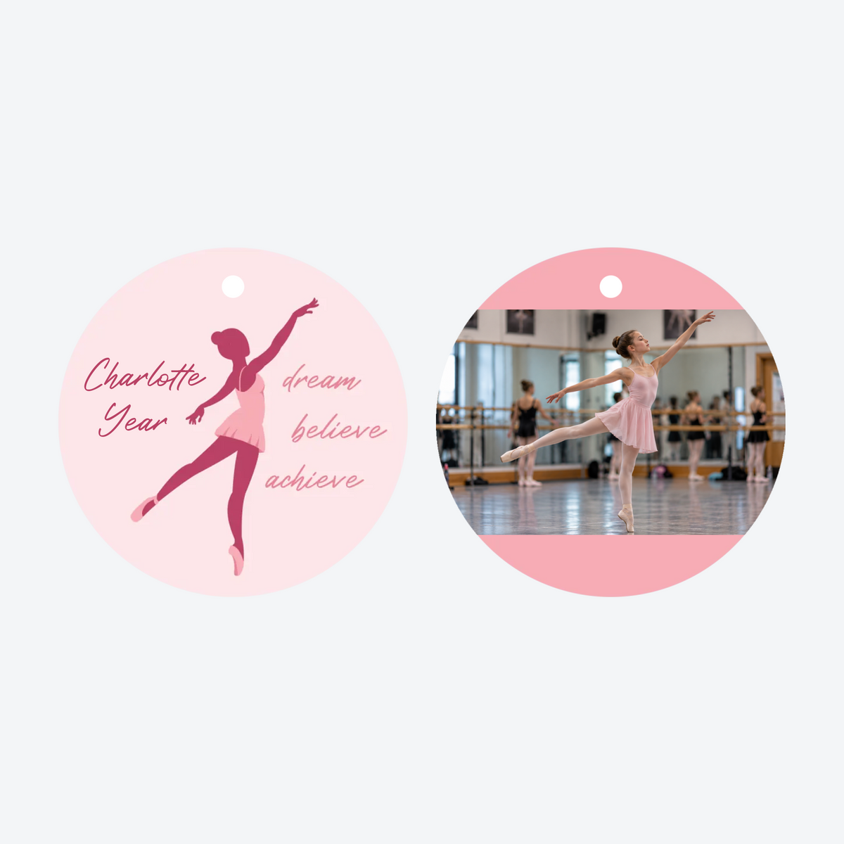 Personalized Dance Ballet Photo Christmas Ornament