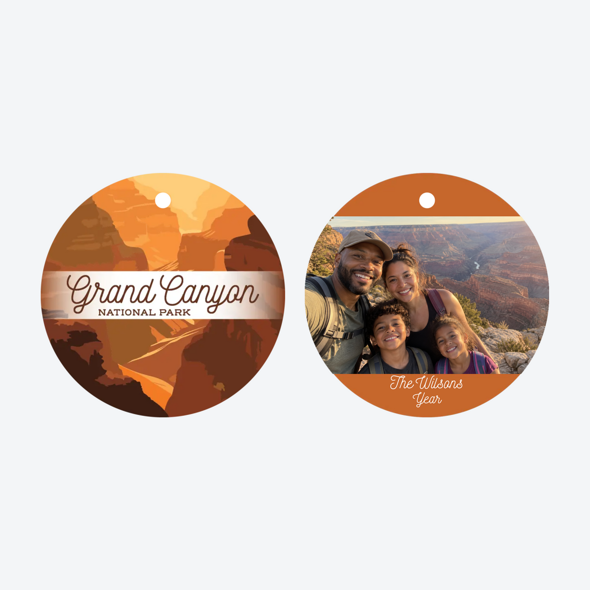 Personalized Grand Canyon National Park Photo Christmas Ornament