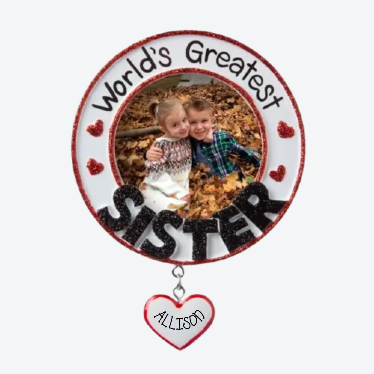 World'S Greatest Sister Personalized Christmas Ornament