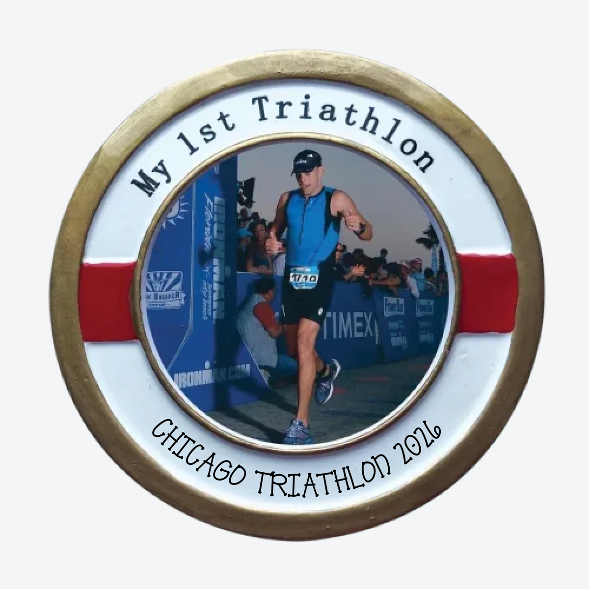 My 1St Triathlon Personalized Christmas Ornament