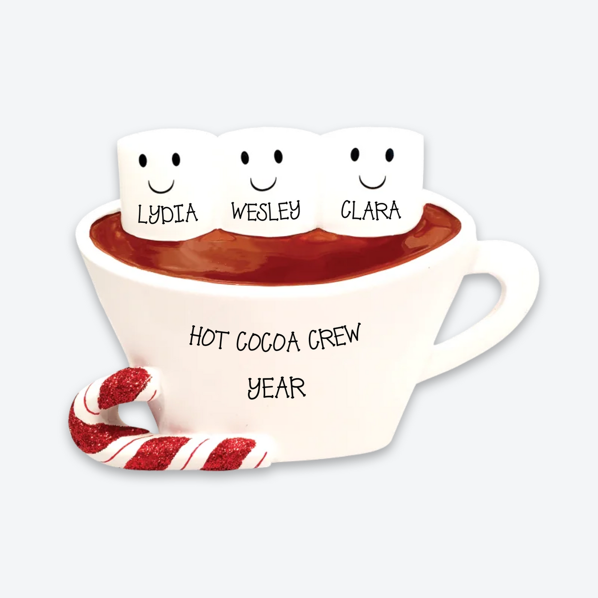 Personalized Table Topper - Hot Chocolate Family 3
