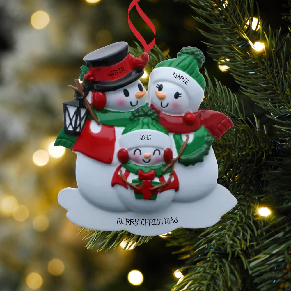 Family of 3 Ornaments