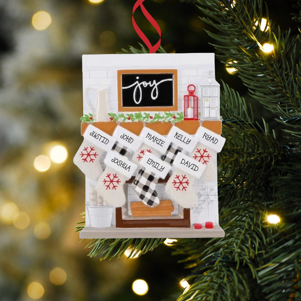 Family of 8 Ornaments