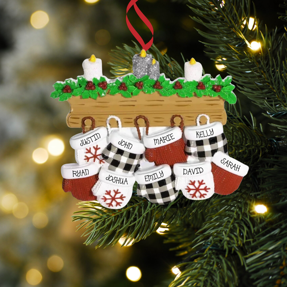 Family of 9 Ornaments