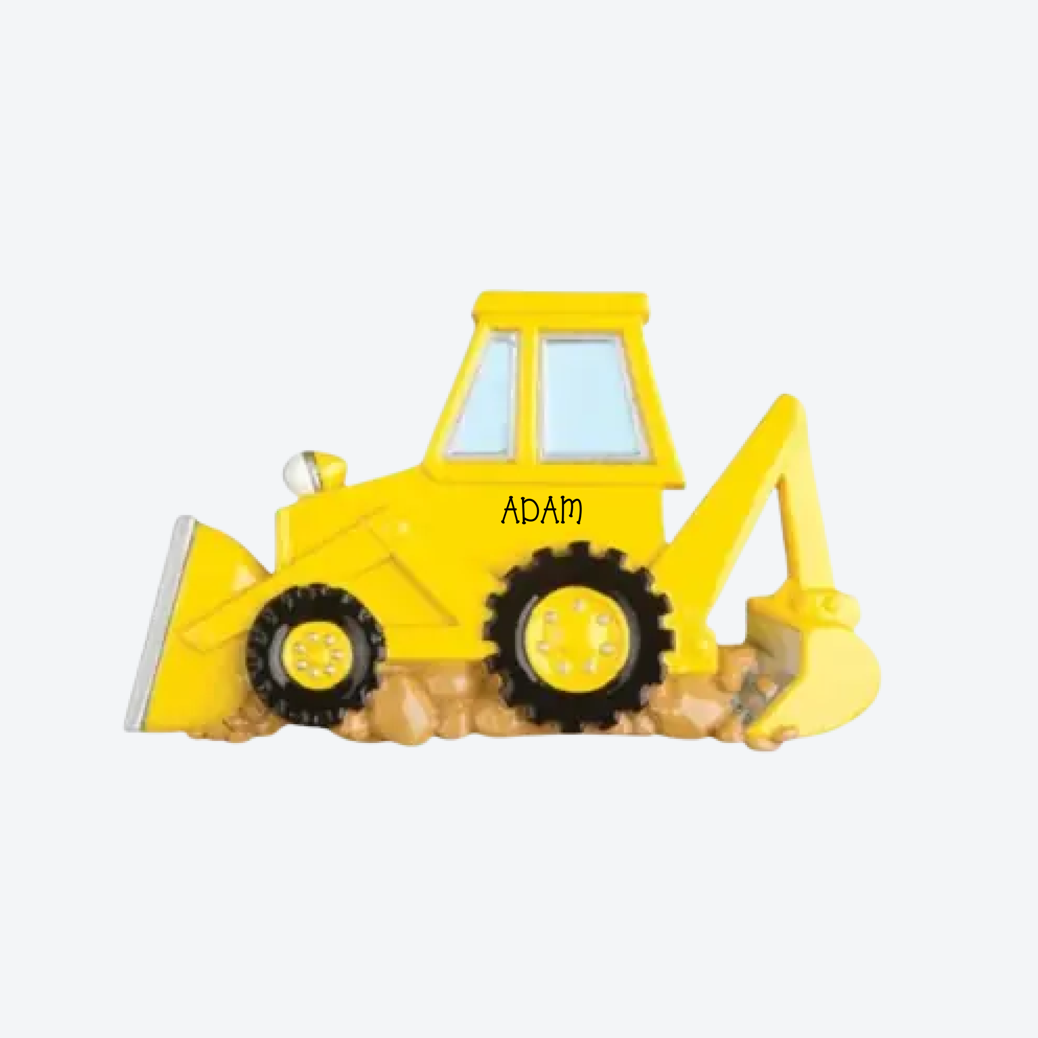 OT1041 - Back Hoe Personalized Christmas Ornaments