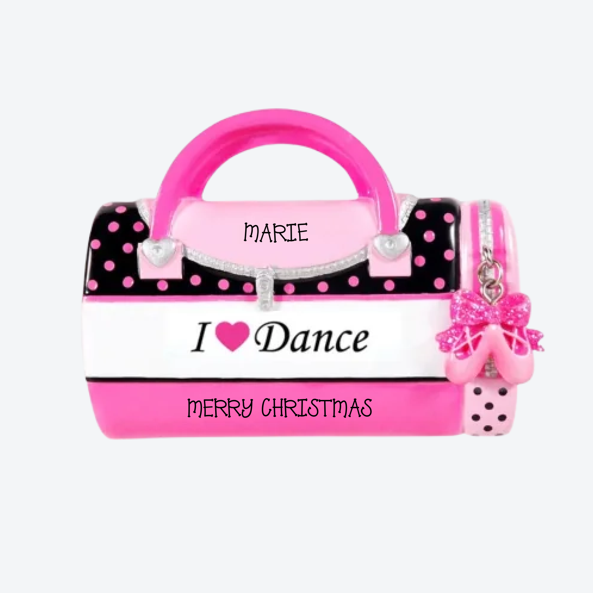 OT1349-DANCE - Child's Dance Bag Personalized Christmas Ornament