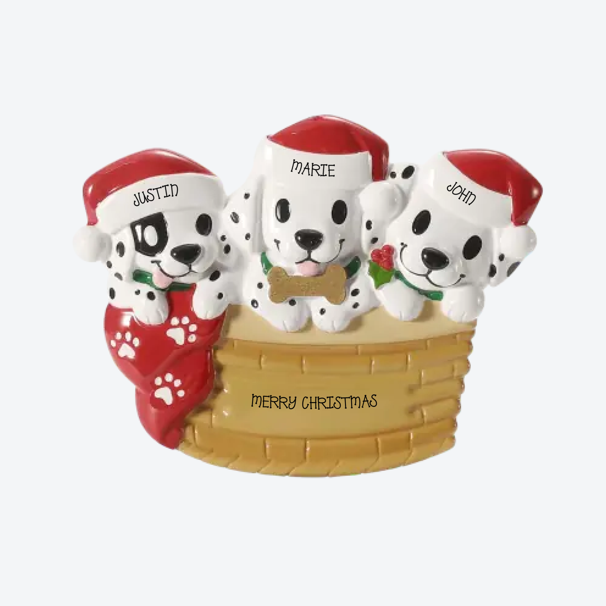 OT2910-3 - Puppy Family with Christmas Hats - Make more Christmas -3