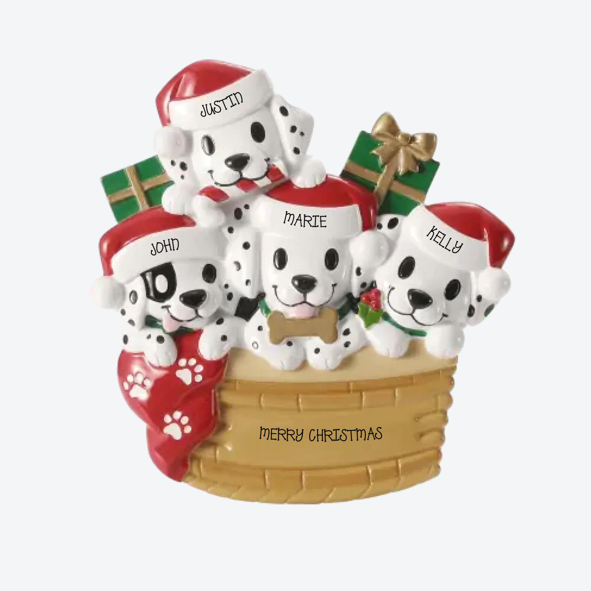 OT2910-4 - Puppy Family with Christmas Hats - Make more Christmas -4