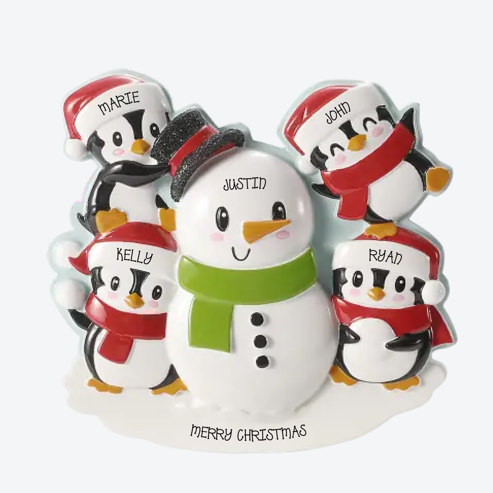 OT2907-4 - Penguins building a snowman -4