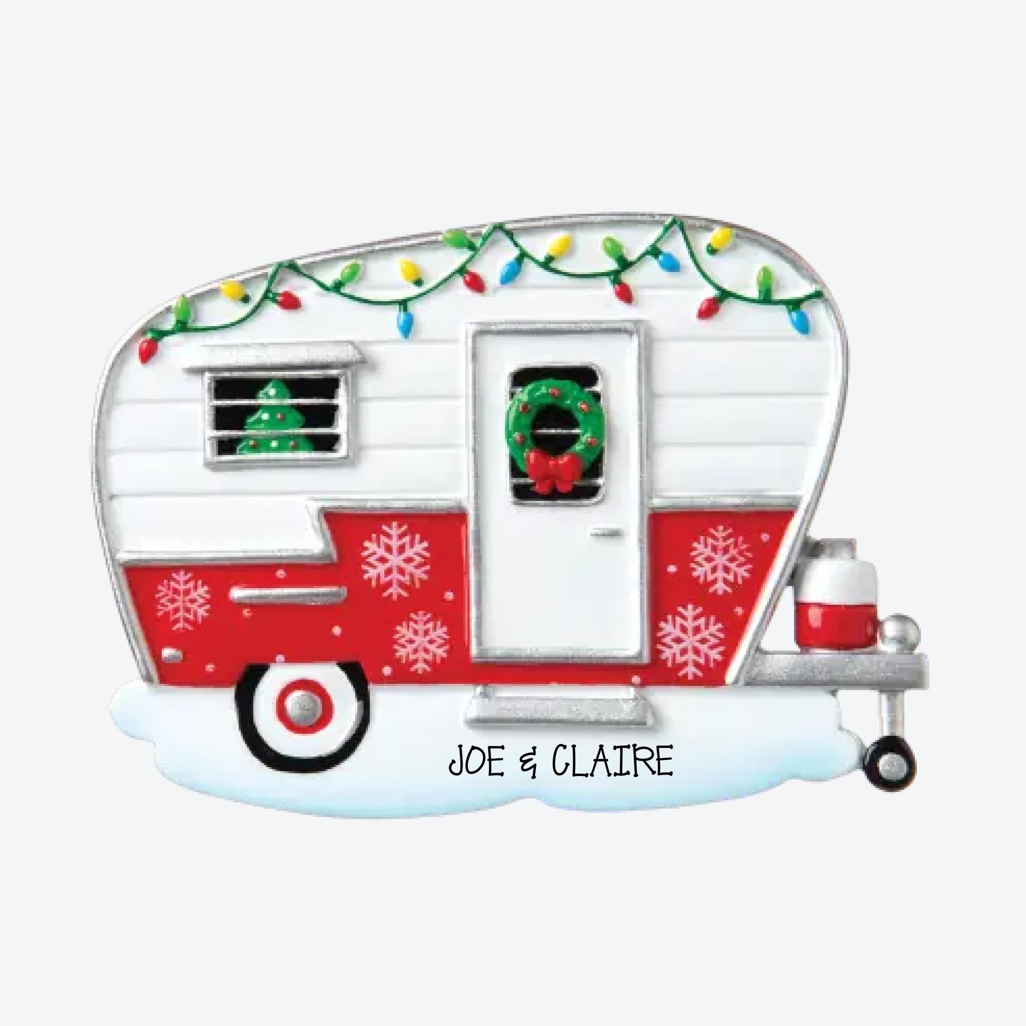 OT1838 - XMAS Camper Personalized Christmas Ornament