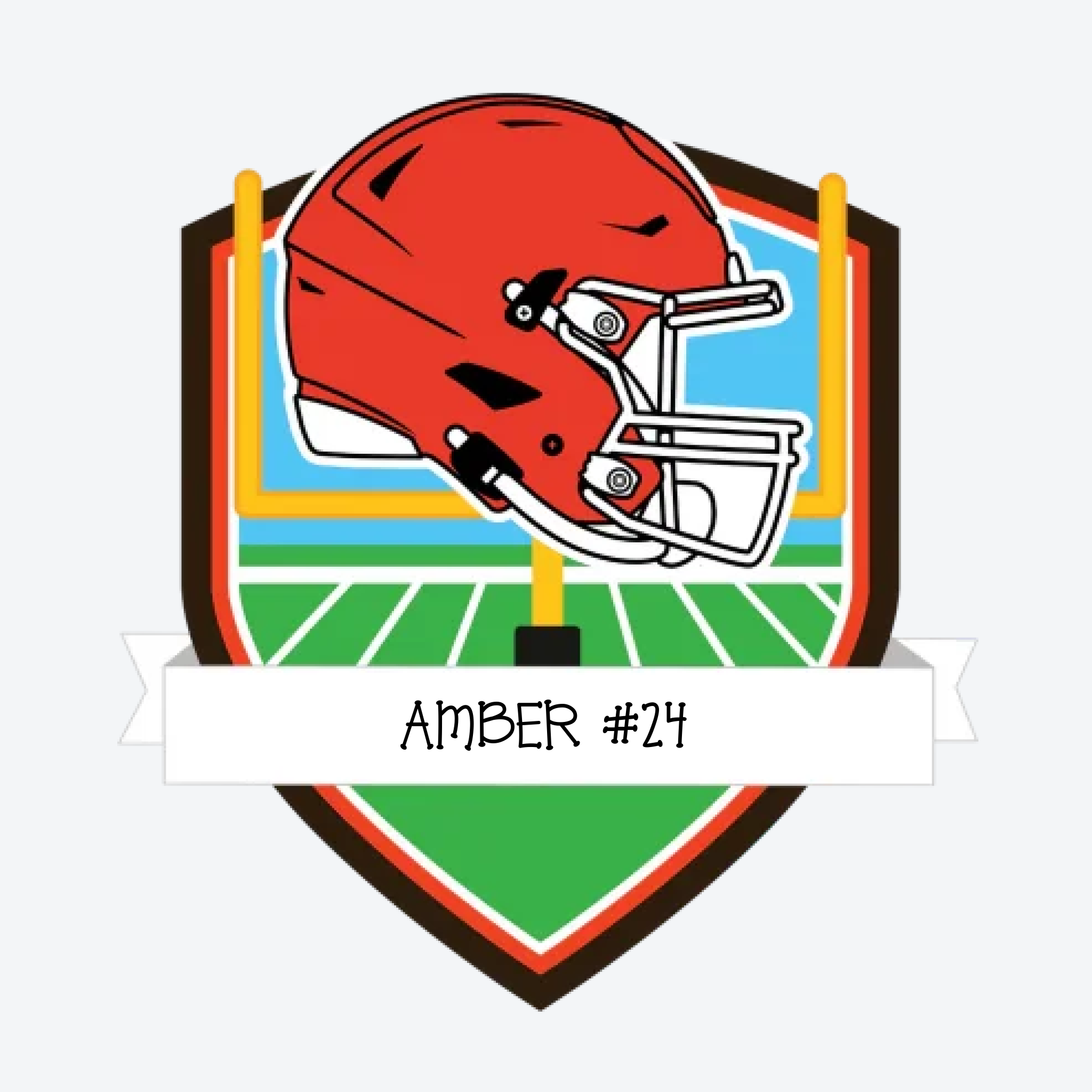 Cleveland Browns Personalized Shield Ornament