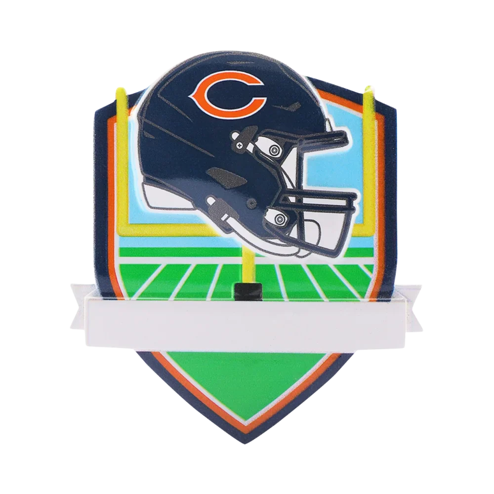 Chicago Bears Personalized Shield Ornament