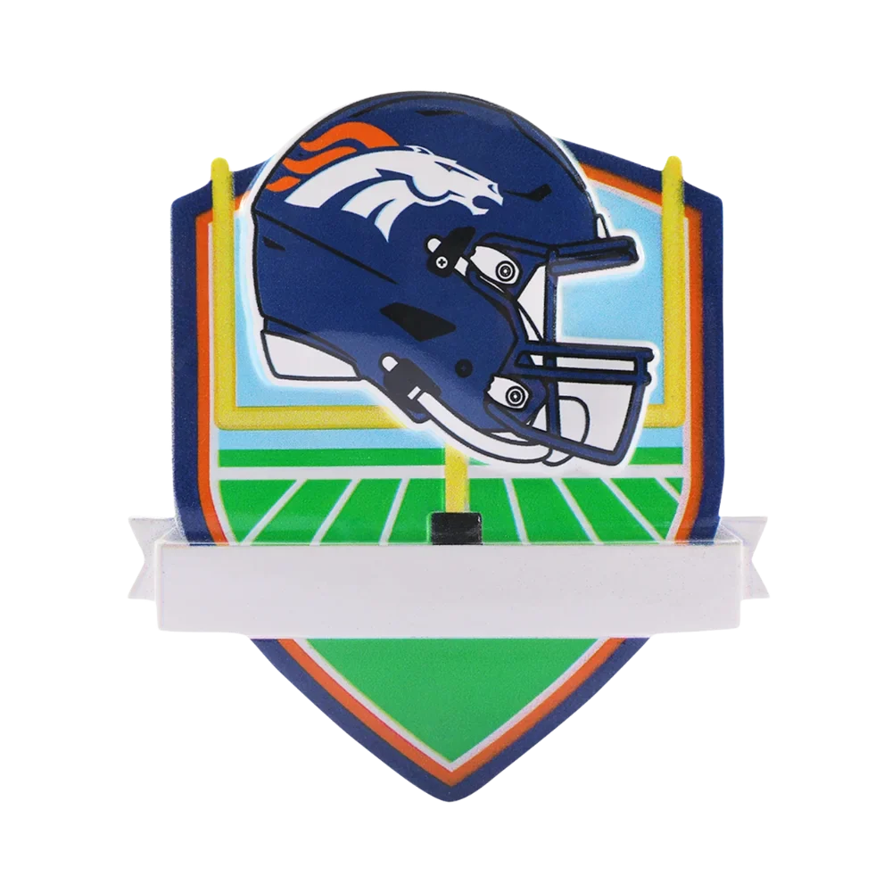 Denver Broncos Personalized Shield Ornament