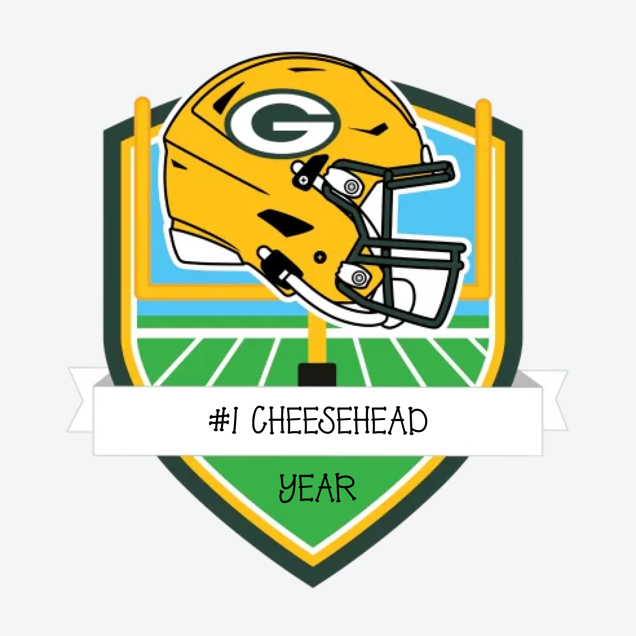 Green Bay Packers Personalized Shield Ornament