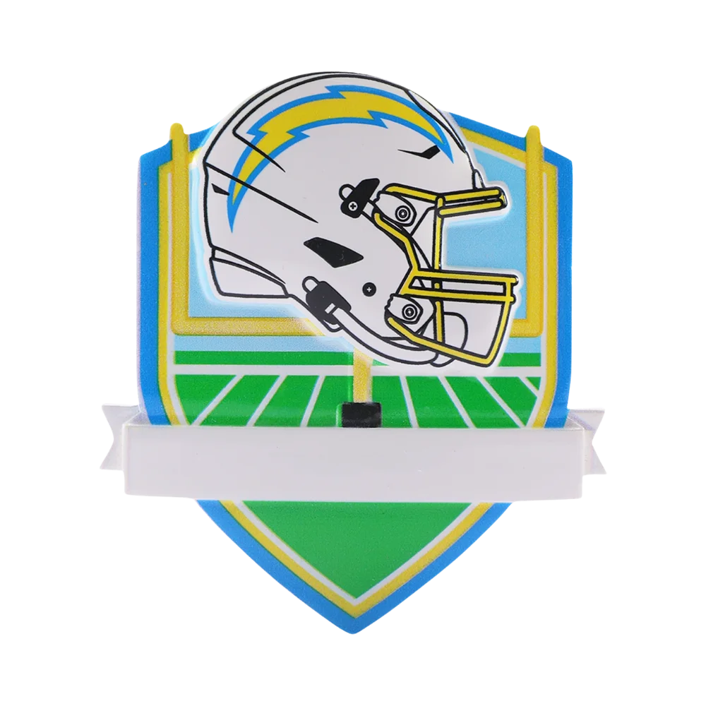 Los Angeles Chargers Personlaized Shield Ornament