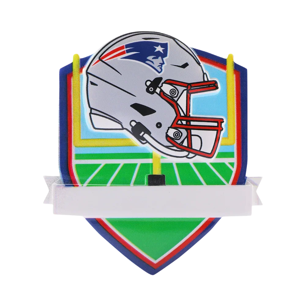 New England Patriots Personalized Shield Ornament