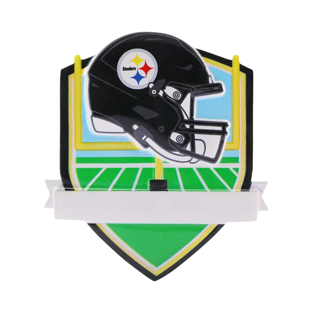 Pittsburgh Steelers Personalized Shield Ornament