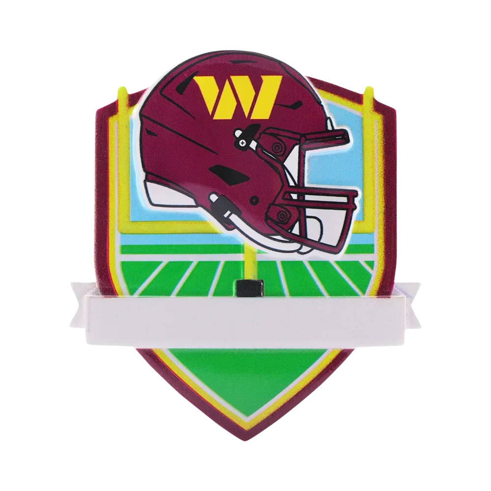 Washington Commanders Personalized Shield Ornament