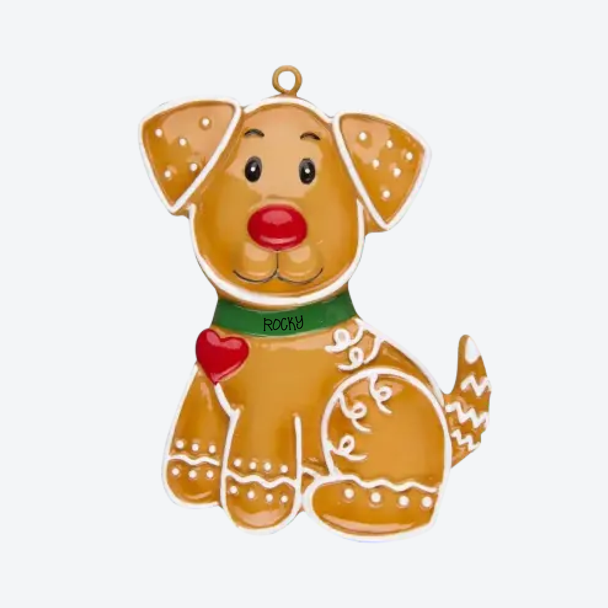 OT1222 - Gingerbread Dog Personalized Christmas Ornament