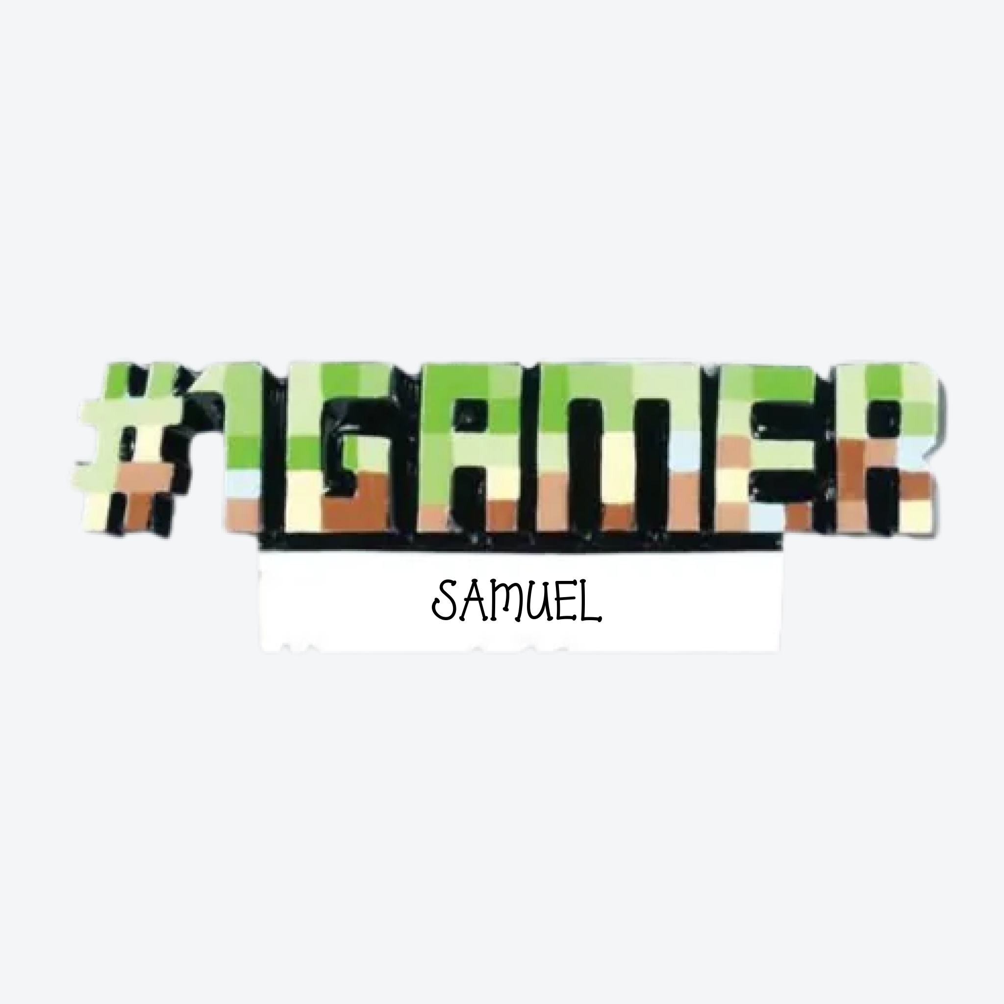 OT1458 - Lego "#1 Gamer" Personalized Christmas Ornament