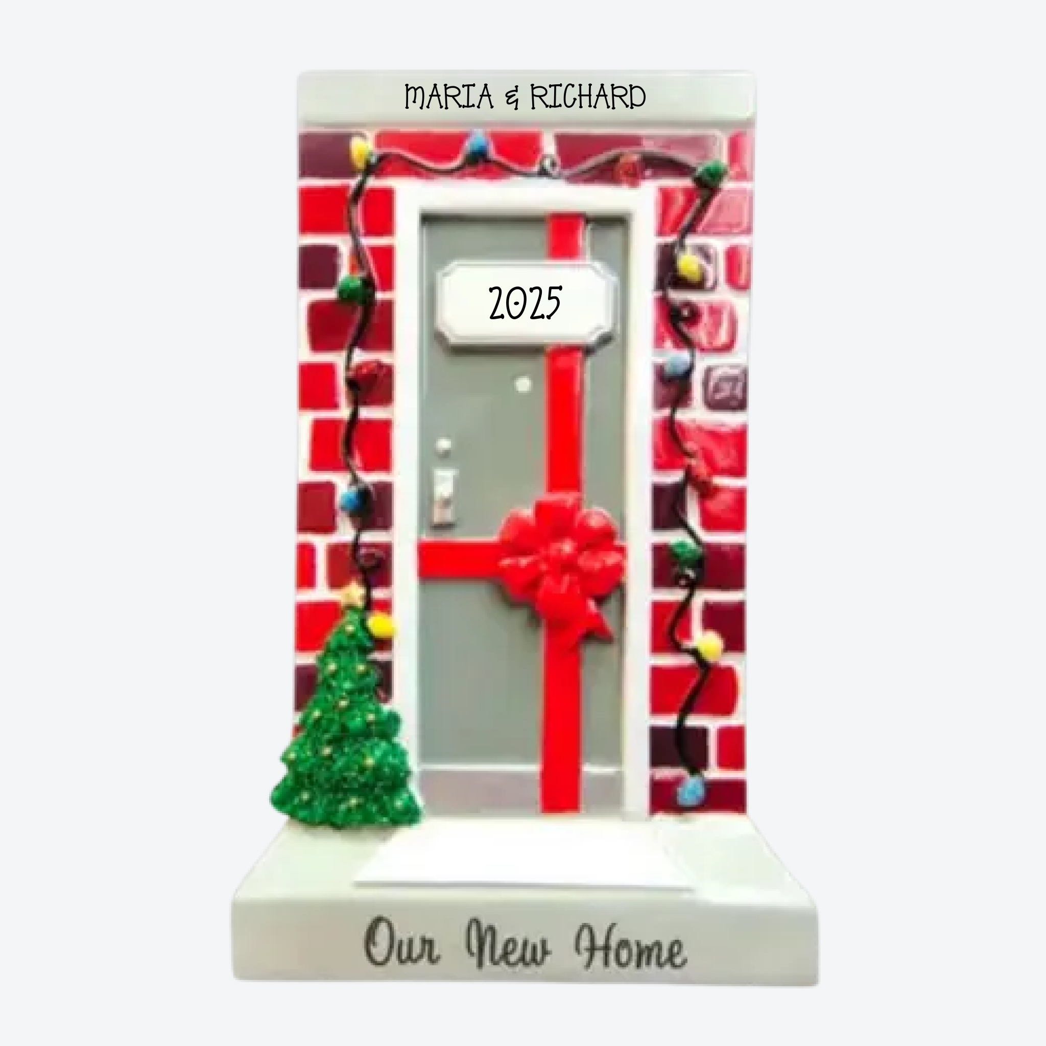 OT1478-A - New Apartment Door Personalized Christmas Ornament