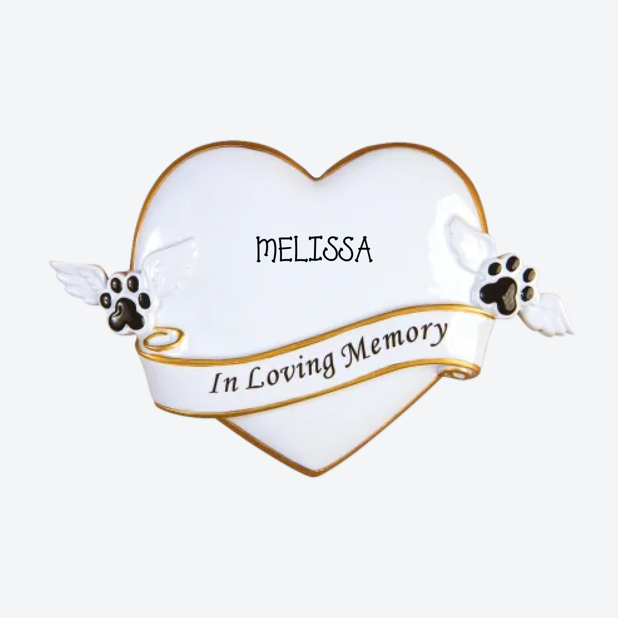 OT1482 - R.I.P Memorial Personalized Christmas Ornament